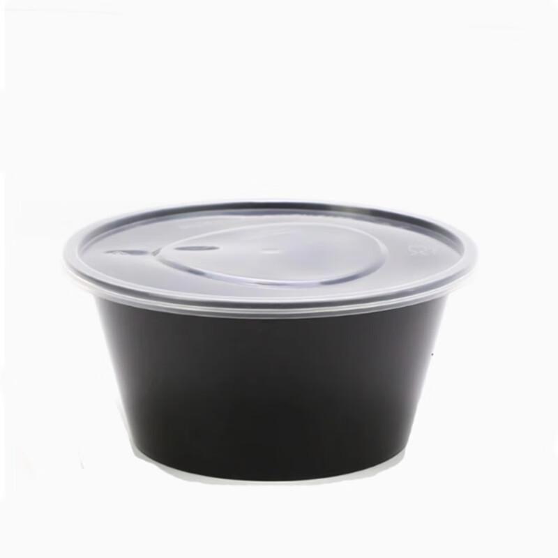 Disposable Round Plastic Meal Prep Containers with Lids