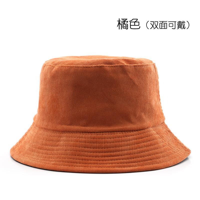 Fisherman's hat, double-sided, solid color, plain design, suitable for outdoor activities, women's sun hat for sun protection