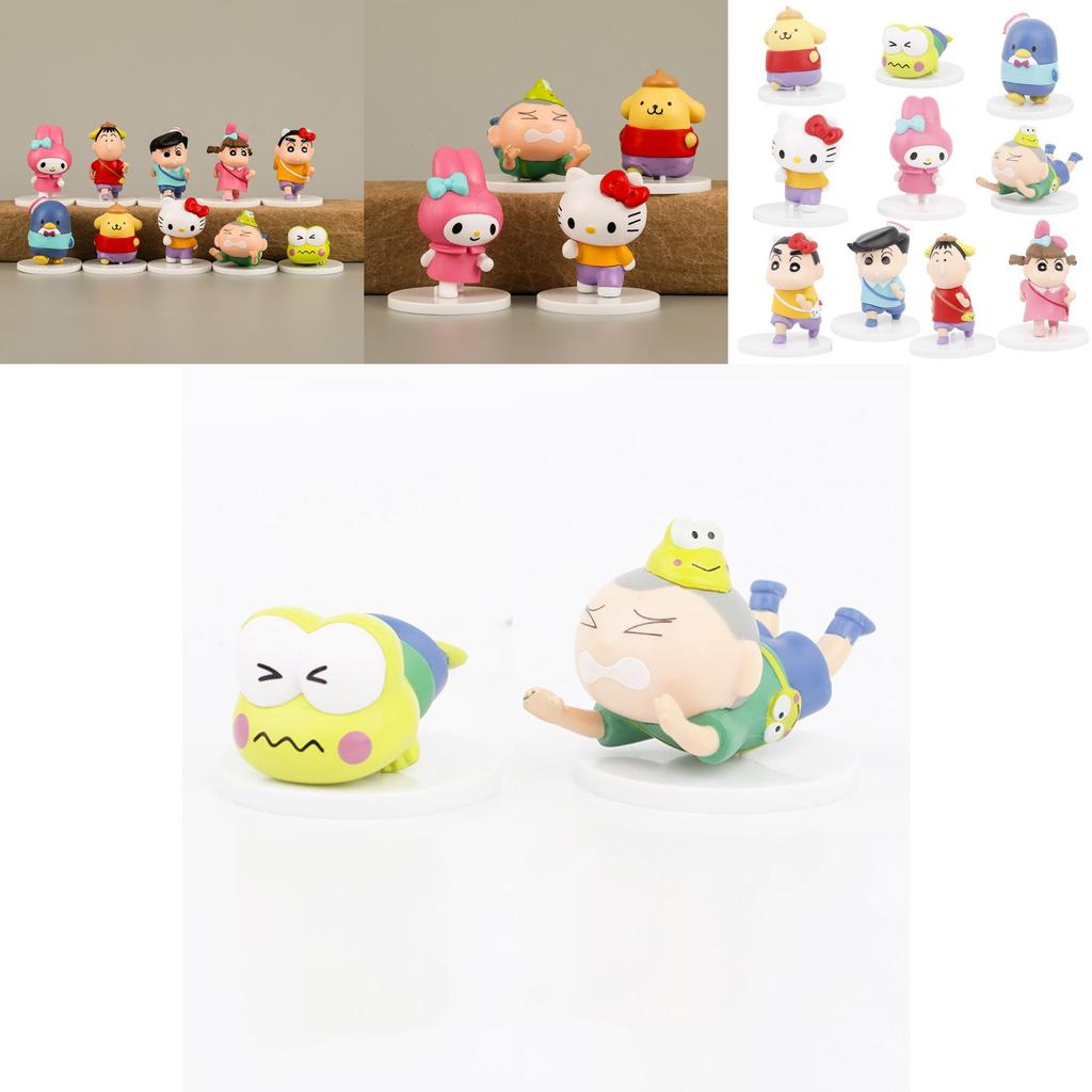 Adorable Pvc Anime Figures Set 10 Pieces Cute Character Collection For Fans