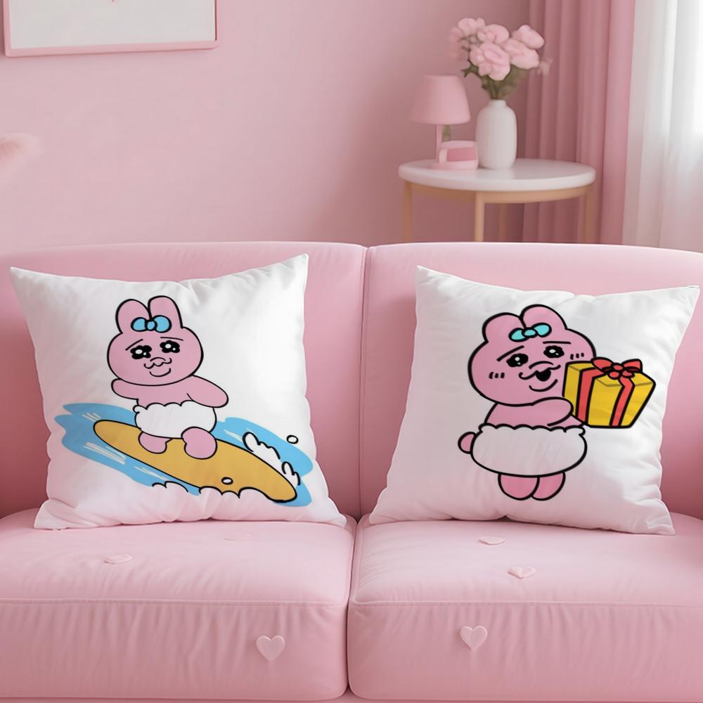 popular cartoon Opanchu Usag Cushion Cover Soft EasyWash Pillow Case Versatile for Couch Bed Travel and Office