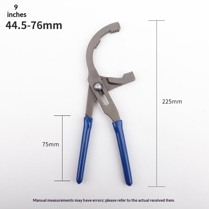 

1Pc 9/12 Oil Filter Pliers Clamp Type Wrench Adjustable Hand Tools Oil Filter Steel Filter Removal Tool 9inch