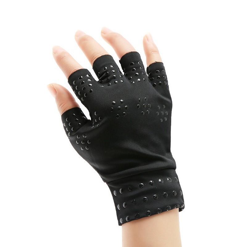 Sports, Fitness, Cycling, Joint Protection, Pressure Gloves, Half Finger Anti Slip Skin Tone Elastic Adhesive Gloves