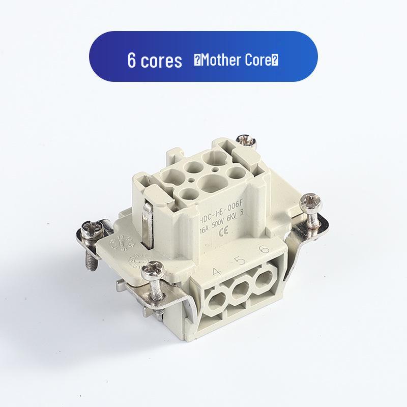 Heavy-Duty Rectangular Aviation Connector Plug & Socket: 6, 10, 16, 24, 32 Pin Options