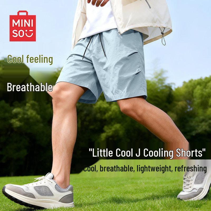 MINISO Men s Ice Silk Casual Cargo Shorts M