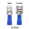 50Pcs 2.8/4.8/6.3mm Wire Connectors Insulated Female/Male Electrical Crimp Terminal FDD/MDD1.25/2/5.5 Spade Quick Disconnects