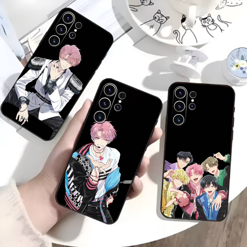 N-Tamon's B-Side Phone Case For Samsung S26,S25,S24,S23,S22,S30,S21,Ultra,Plus,FE 5G Black Soft Cover