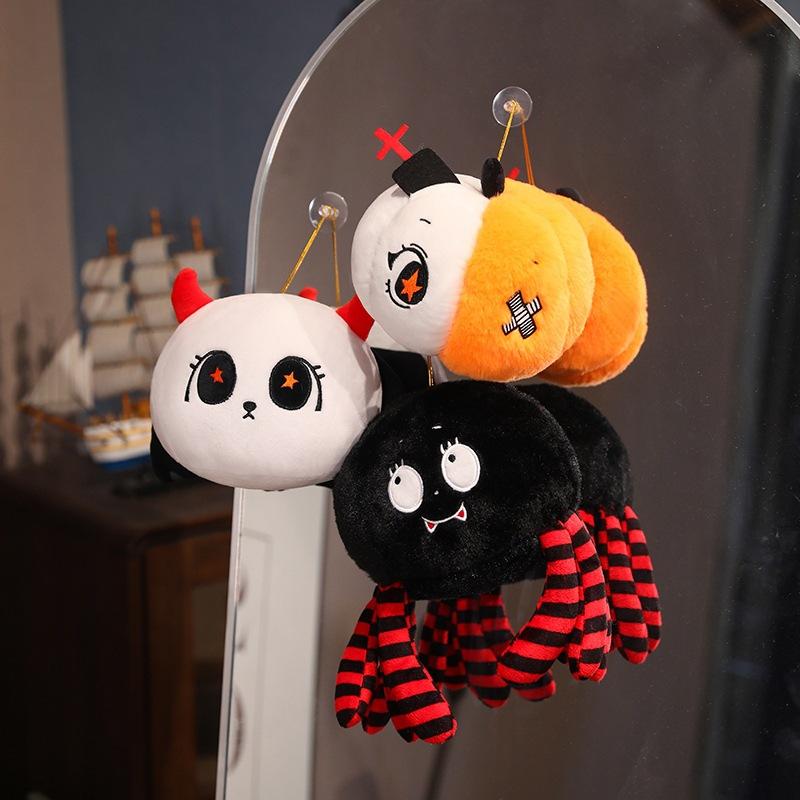 Cartoon Black Spider Doll Plush Toy Ghost Pumpkin Bat Doll Children'S Rag Doll Halloween Gift