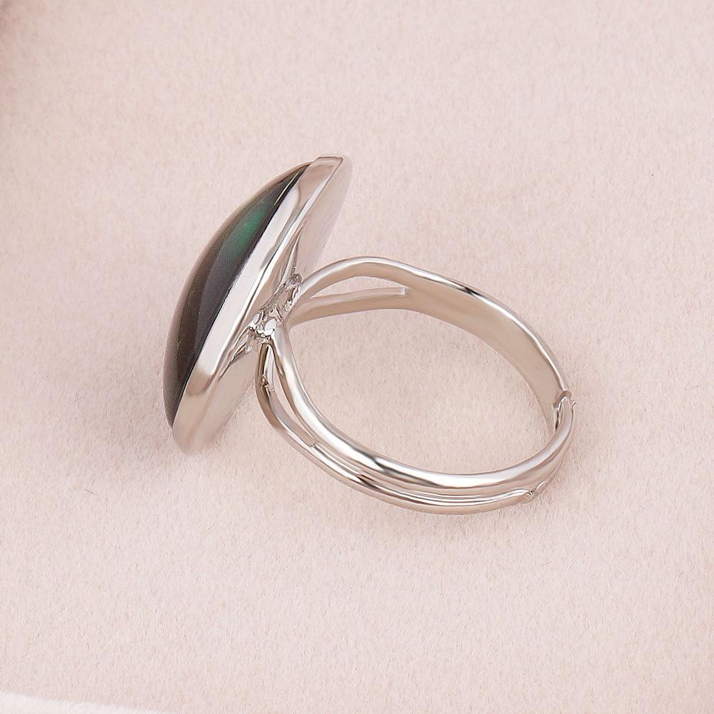Colorful Unicorn Time Gem Ring Adjustable Cartoon Jewelry For Kids