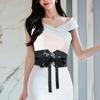 Adjustable Chinese Wide Belt Cloth Ethnic Style Women's Belt Retro Jacquard Waistband  Kimono