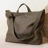Casual Large Capacity Fashionable Shoulder Bag High-quality Canvas Washable Non Fading Letter Printed Zipper Handbag Adjustable Shoulder Strap