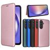 Pour Flip Samsung Galaxy A57 5G Étui Emplacement Carte Fibre de Carbone Magnétique Cuir Housse Pour Galaxy A57 5G Étui Téléphone Anti-Choc