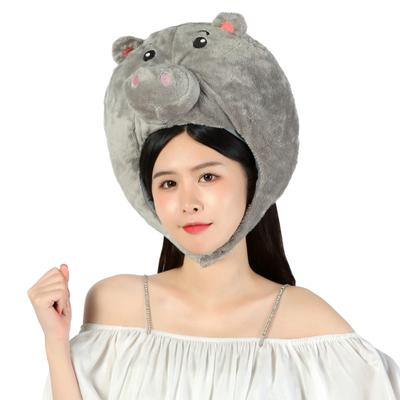 Kichijoji Ryohin GoToParty-Headgear Pig Pig A Cute and Fluffy Stuffed Animal Headgear Great for Halloween, Costume Parties, Cosplay Plays, Comedy