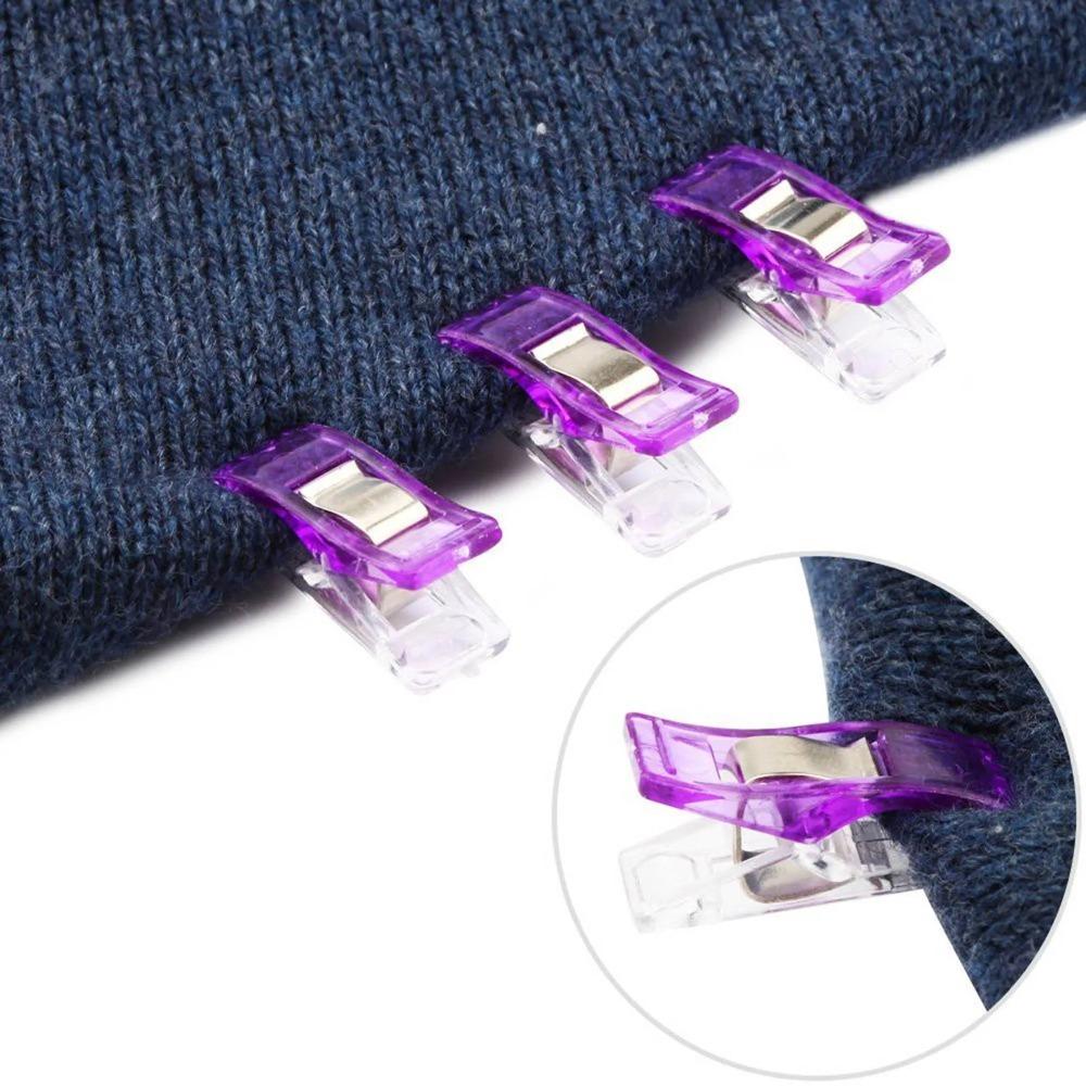 10/20/50 PEZZI Clip da Cucito Clip di Plastica Multiuso Morsetti per Tessuto Morsetti per Quilting Cucito Artigianato Colori Assortiti Clip per Legatura Carta