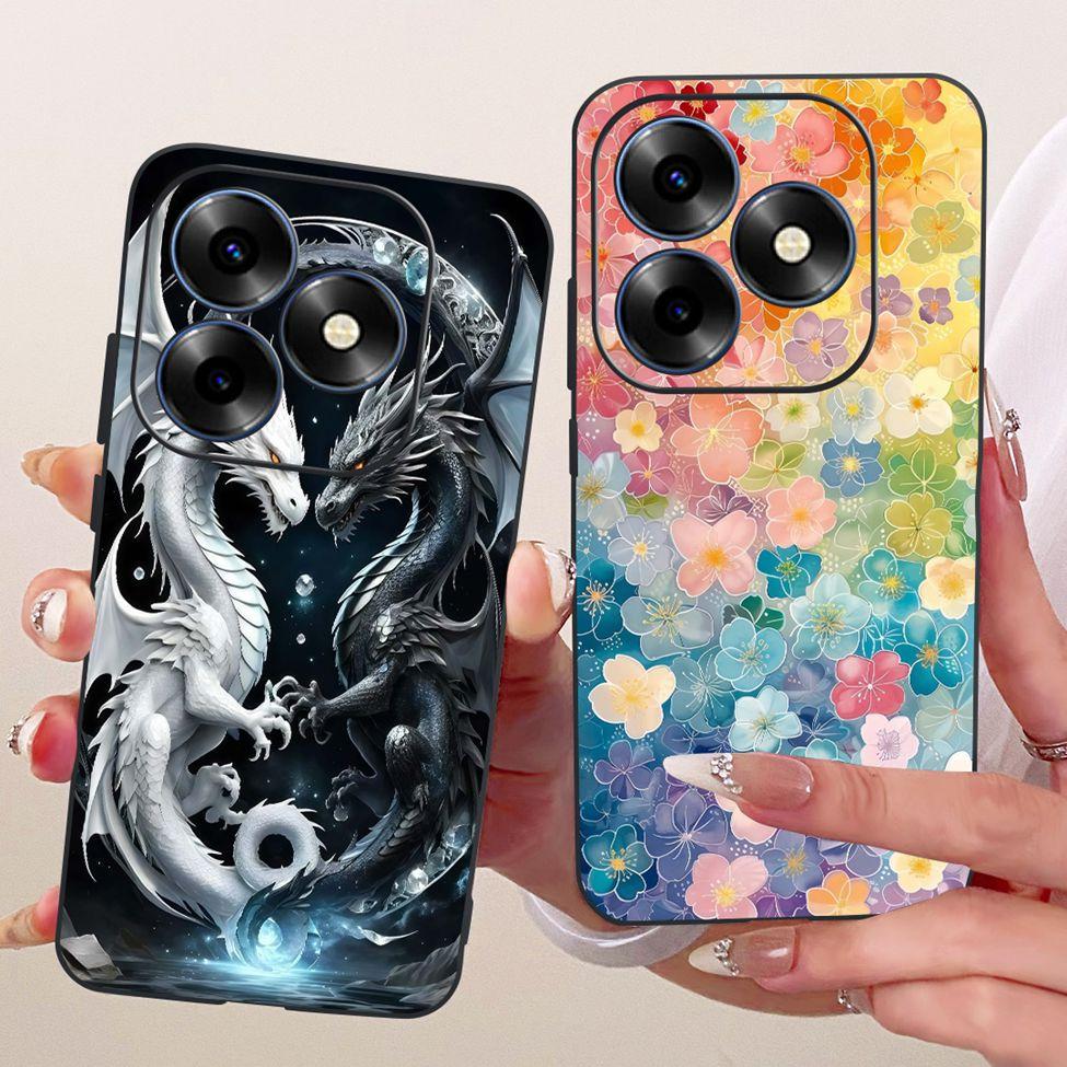 Phone Case For ITEL S23 Plus Cover S681LN Silicone Cute Cat Fashion Funny Cool Painted Casing For ITEL S23+