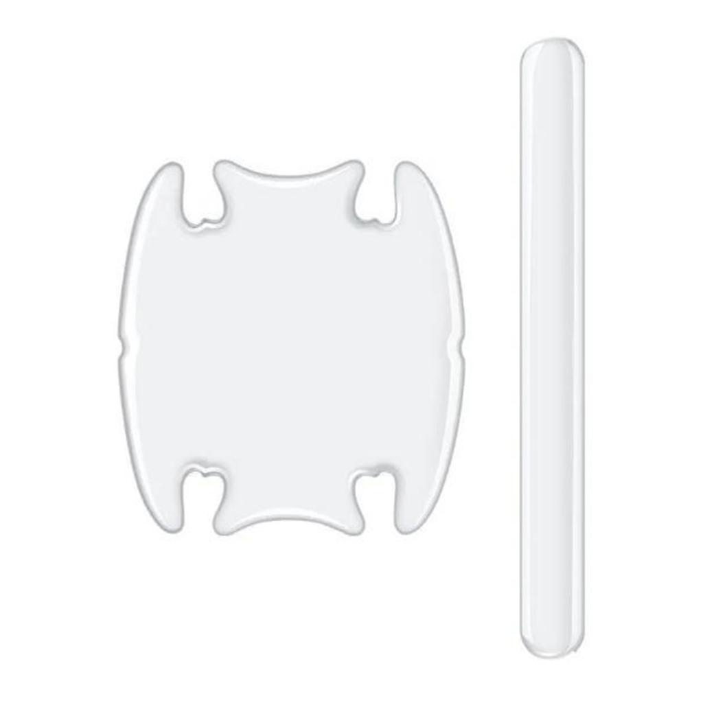 8pcs   Clear Car Door Handle Cup and Handle Protector Film Scratch Guard Sticker for Most Vehicles