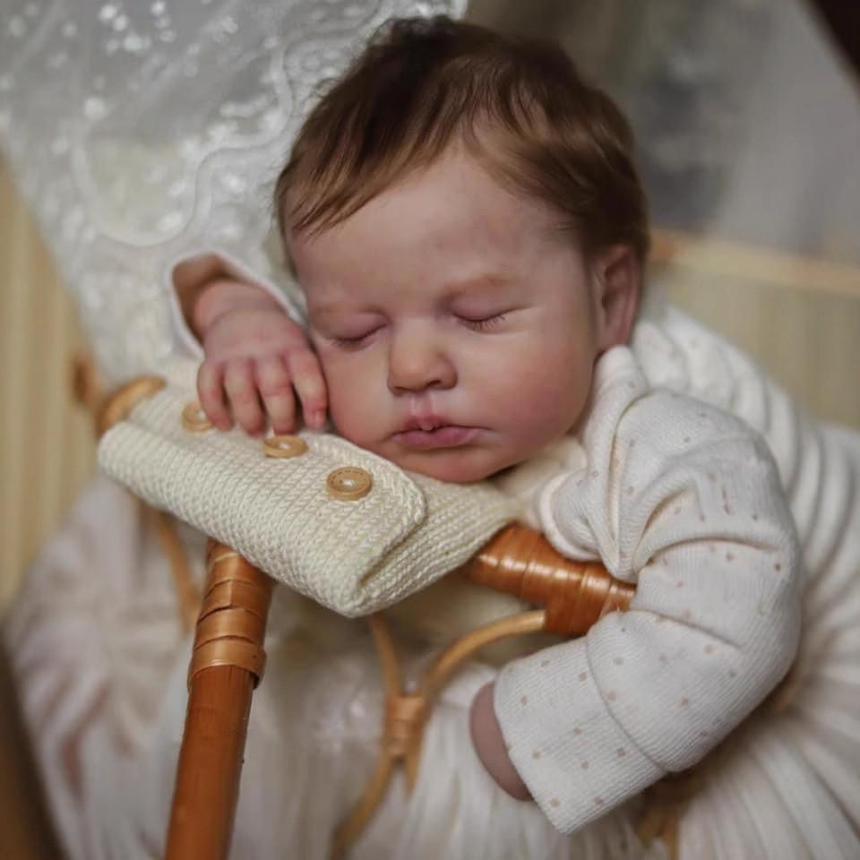 Reborn Baby Loulou 19 Zoll Silikonpuppe Mit Realistischen Merkmalen Für Sammler Und Geschenk