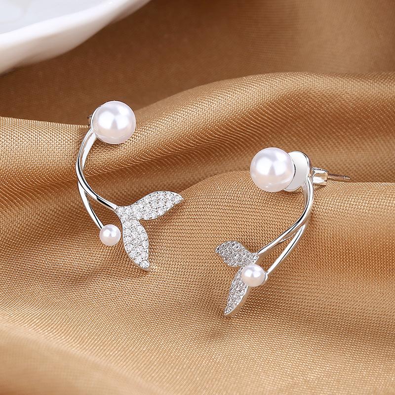 925 Sterling Silver New Zircon Earrings for Women High Quality Exquisite Student Girlfriend Fashion  Jewelry Accessories Gift