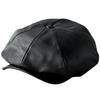 Reck Hatter Pravá Kůže Baretka pro Novináře Jehněčí Velikosti Zimní Čepice, Pánská, Kůže, RH-510, Černá, K dispozici, Jaro, Podzim,