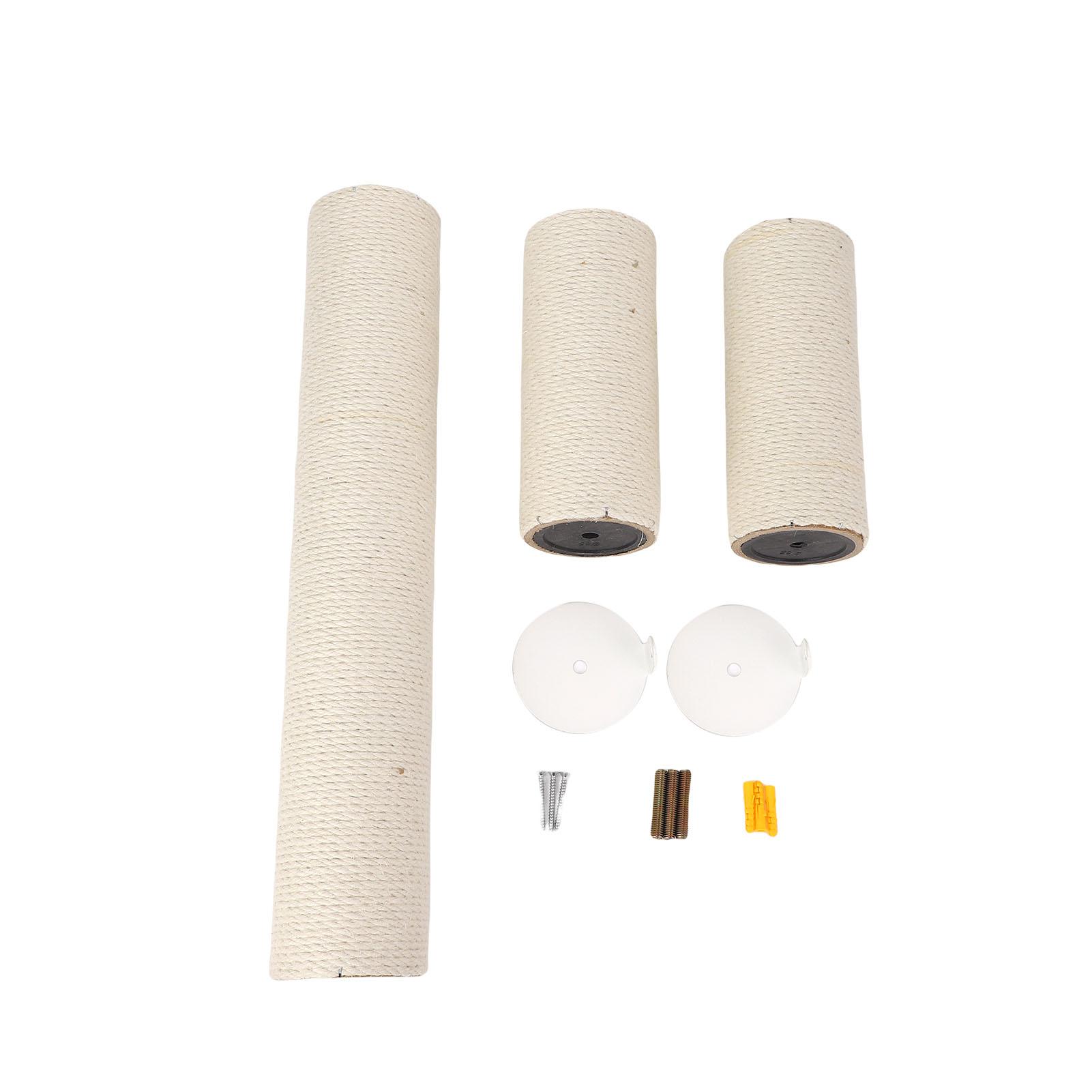 Wall Mounted Cat Scratcher Sisal Space Saving Stylish Look Protect Furniture Cat Scratching Post for Home Indoor