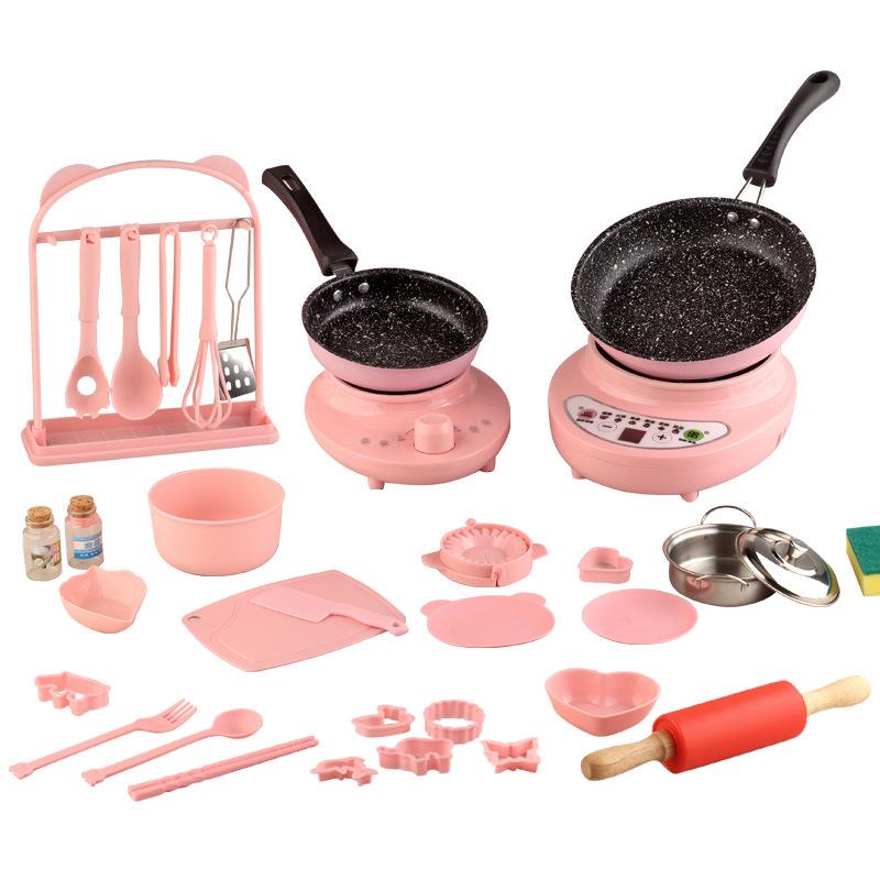Kids' Mini Kitchen Playset: Real Cooking, Stir-fry, Girl & Boy Birthday Gift