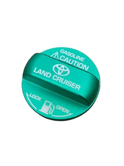 

High-quality Aluminum Fuel Cap Cover (Green) for Land Cruiser 250/150/200 Series [Parallel Import]