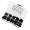 Kit Assortimento Bulloni Vite Dadi Testa Bombata Esagonale M3 Neri Grado 10.9 da 300 Pezzi