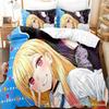Marin Kitagawa Bedding Set Single Twin Full Queen King Size Bed Set Adult Kid Bedroom Duvetcover Sets Anime Parure De Lit Bed