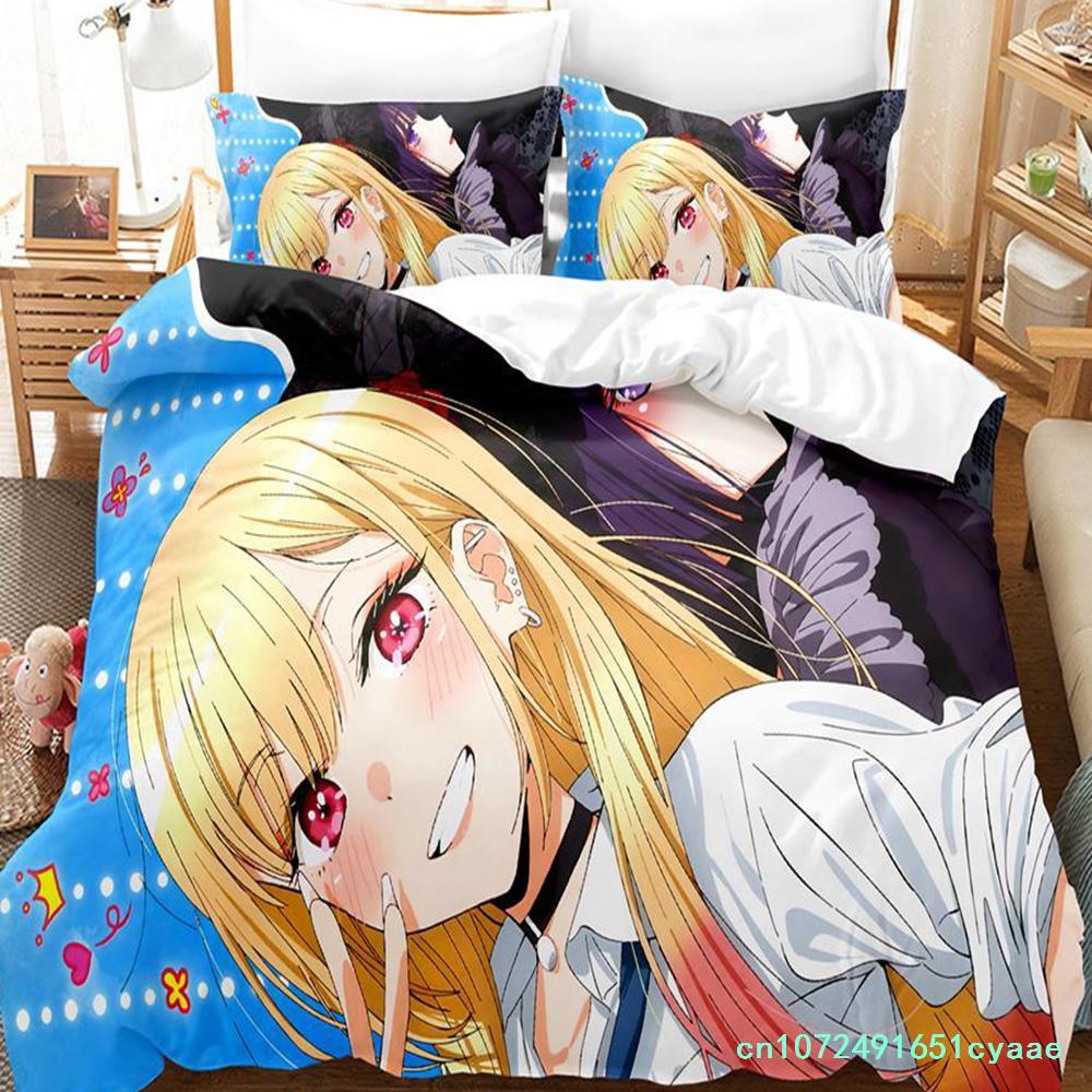Marin Kitagawa Bedding Set Single Twin Full Queen King Size Bed Set Adult Kid Bedroom Duvetcover Sets Anime Parure De Lit Bed