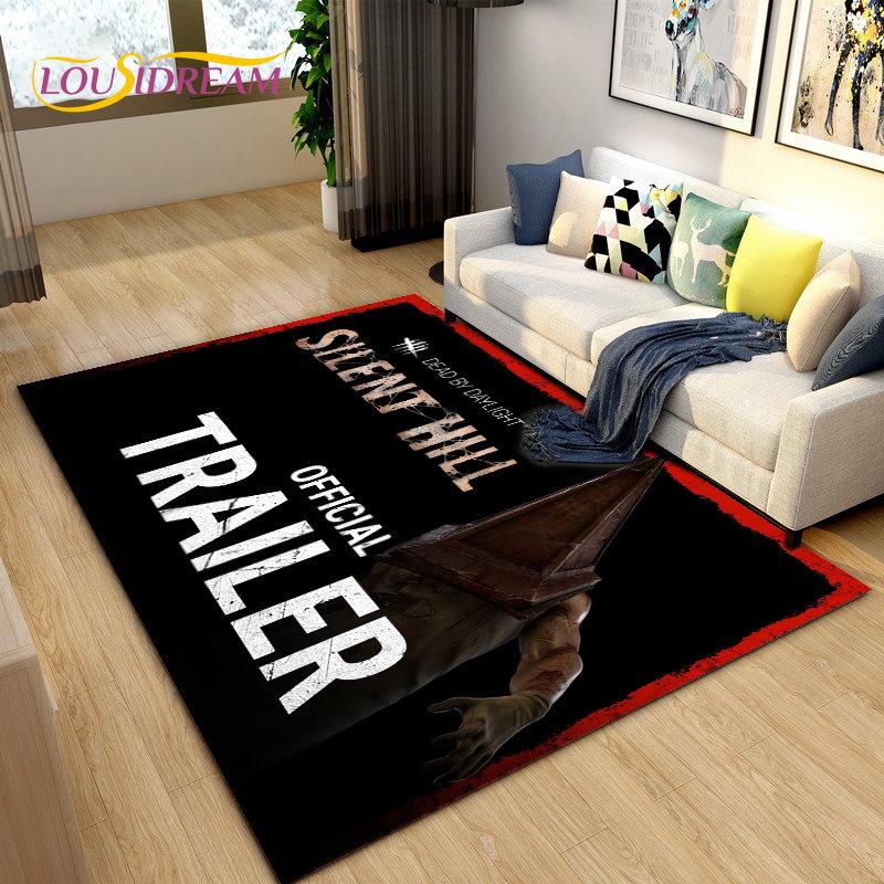 Silent Hill Horrorfilm Game Gamer Vloerkleed, Tapijt voor Woonkamer Slaapkamer Bank Deurmat Decoratie, Kinderen Antislip Vloermat