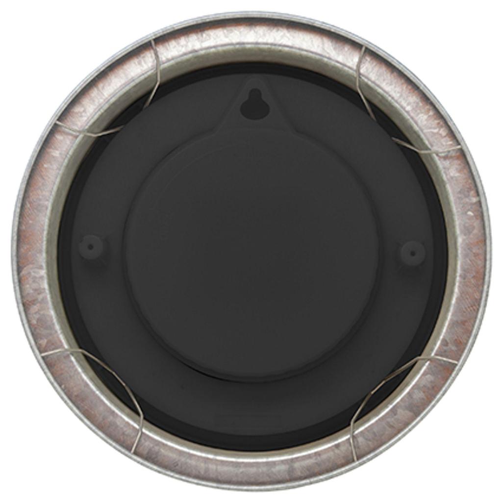 Nextime Poppy Galvanised Colour Wall Clock - 22cm