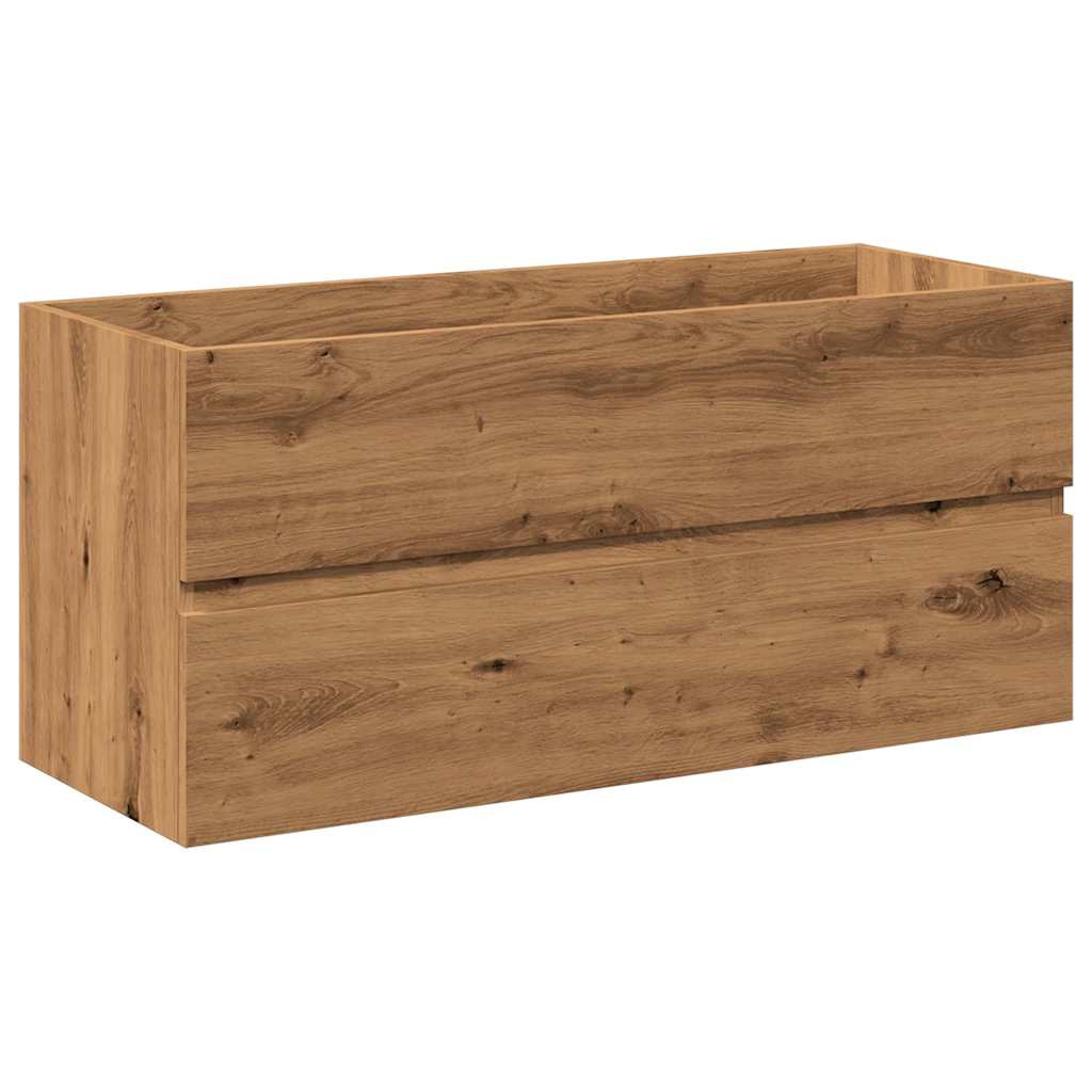 Bathroom Vanity Unit with Built in Basin Artisan Oak