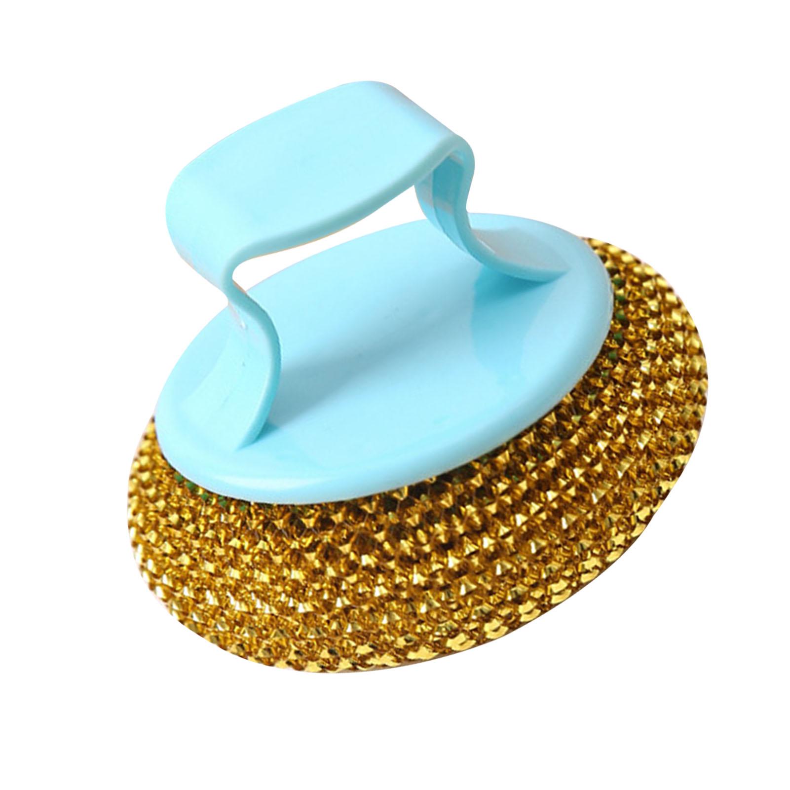 

Губки из нержавеющей стали с ручкой для чистки кухонных кастрюль, сковородок, посуды, проволочная мочалка