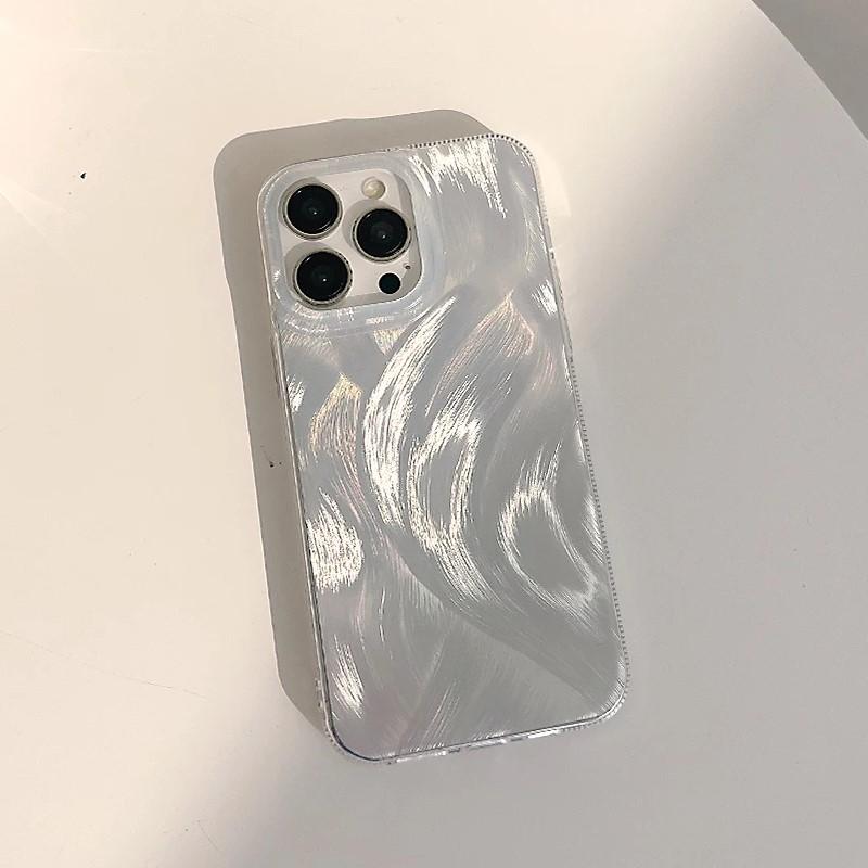 Lüks Kamlet Desenli Lazer Telefon Kılıfı iPhone 16 15 14 13 12 11 Pro Max Plus İçin Darbeye Dayanıklı Tampon Kılıflar Kapak