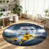 Jude Bellingham Printed Round Crystal Velvet Rug Soft Non Slip Floor Carpet For Bedroom Holiday Gift