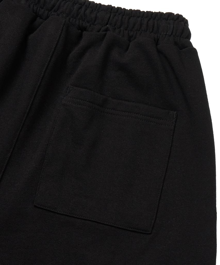 Masateu Small Pocket Bermuda Sweat Pants _ Black