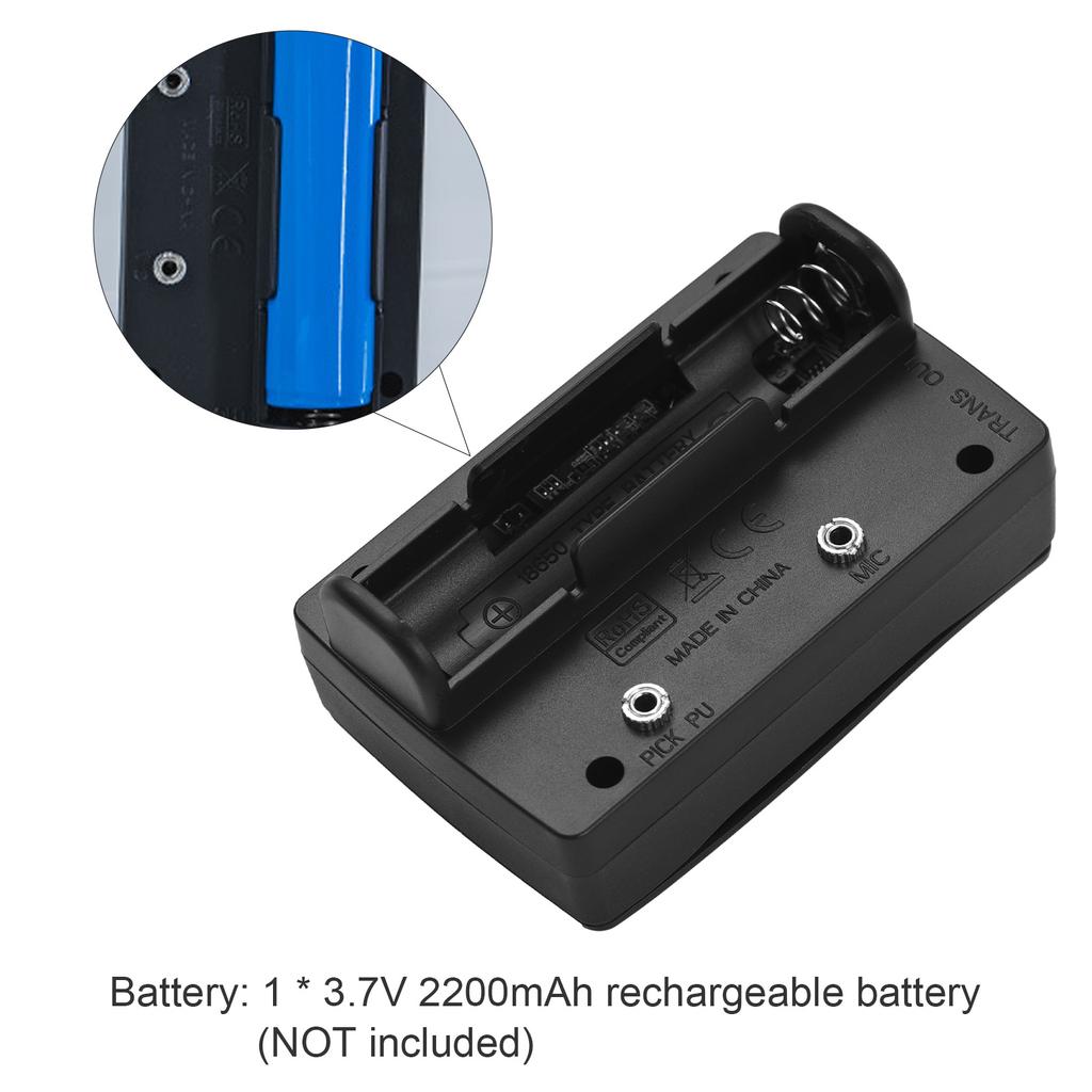 DSP Resonance Sound Pickup Guitar Resonant Pickup for Guitar with External Microphone Anti Howling BT Guitar Pickup DIY