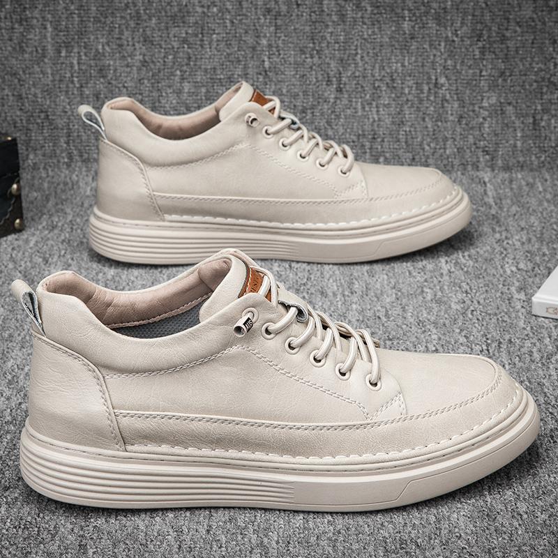 Trendmarke Herren Freizeitschuhe Dicksohlige Oxford Schuhe Outdoor Arbeitsschuhe Herren Schuhe mit Absatz Ausgehöhlte Sportschuhe