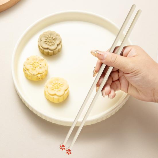 1 Pair Cat Claw Chopsticks Non-slip Lightweight Sushi Noodle Chopsticks Reusable Food-grade Safe