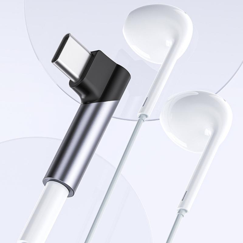 Typ C auf Kopfhörer Konverter Audios Dongle mit HiFi Chip für Typ C Geräte Verbessert die Audioqualität Adapter