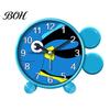 Battery Powered Clock Cartoon Animal Alarm for Students, Non-Ticking Quiet Movement Non Ticking Bedroom Clock, Operated Desk Home