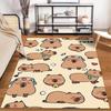 Cute Capybara Cartoon Pattern Carpet for Living Room Decoration Rug Suitable for Use As an Anti-slip for Living Room Bedroom Sofas