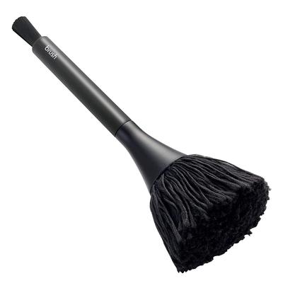 ELECOM Cleaner Brush, Anti-Static Fiber, Rotating Bristles, 2-Way, with Crevice Brush, Washable, Dust Removal, Black, KBR-AM013AS