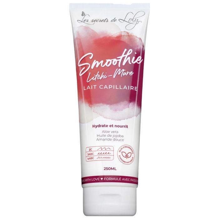 Haarmilch - LES SECRETS DE LOLY - Smoothie Litschi-Brombeere - 250 ml - Feuchtigkeitsspendend - Ohne Parabene
