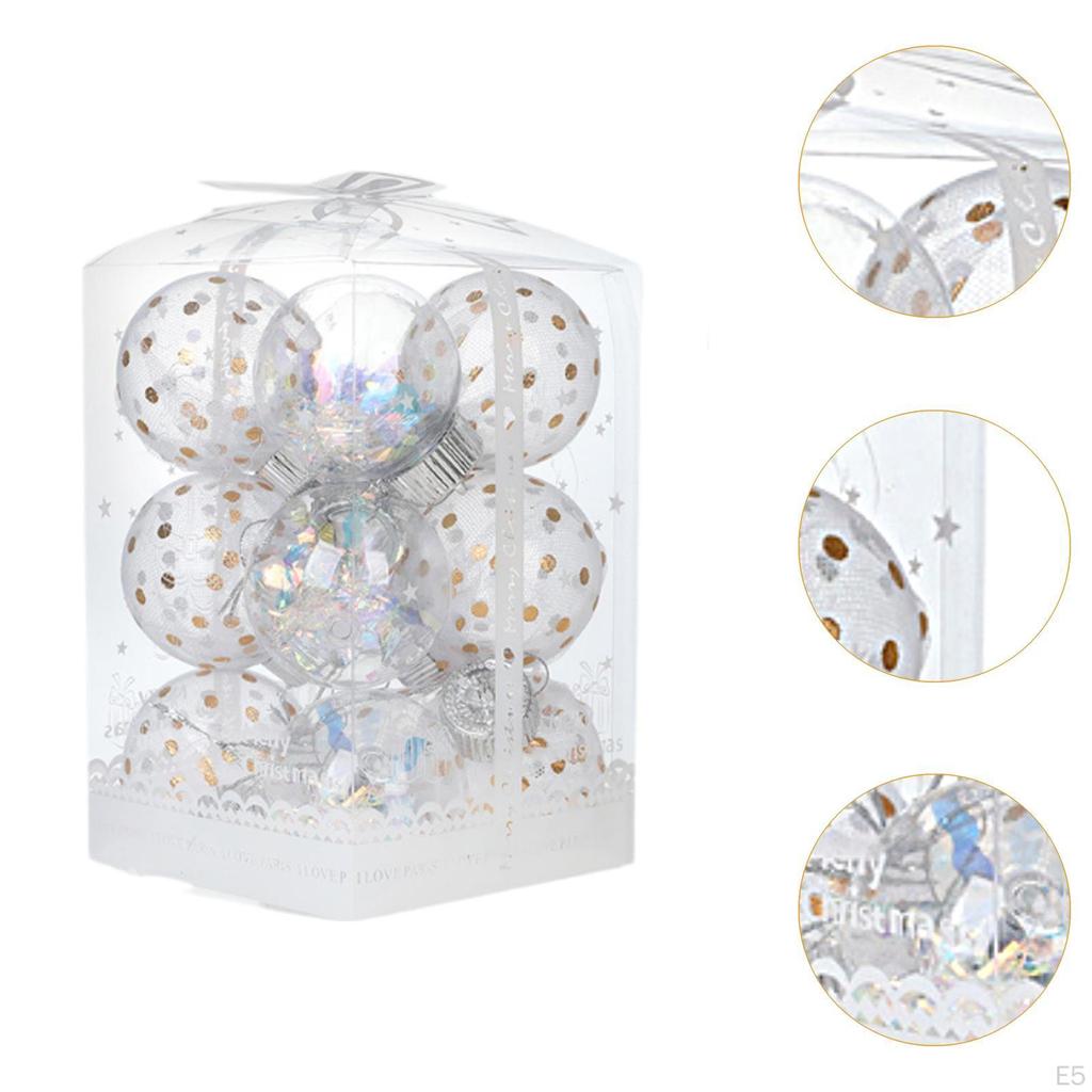 Christmas Ball Ornaments Decorative Baubles Decorations DIY Crafts Hanging for