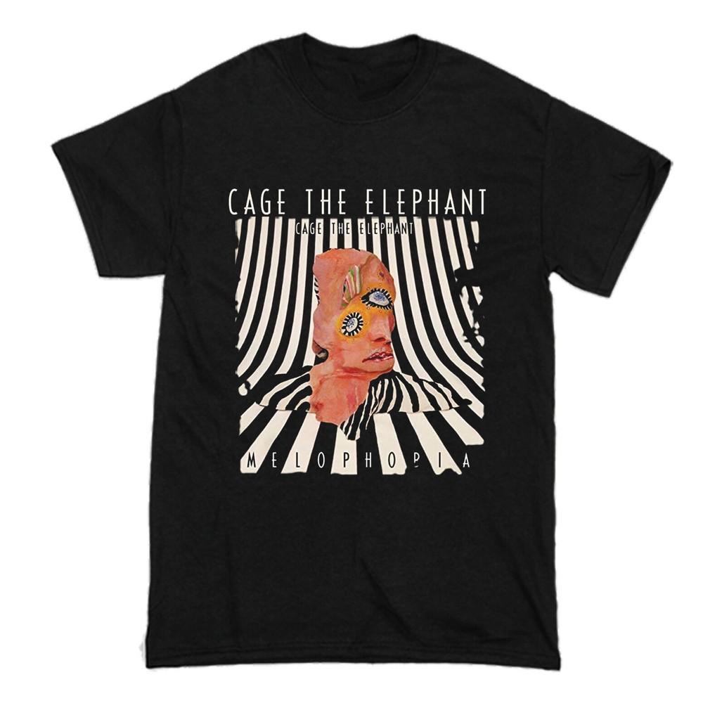 Vtg Cage The Elephant Band Short Sleeve Cotton Black All Size T Shirt Unisex T-Shirt S