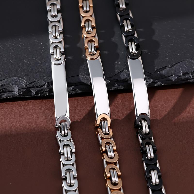 Hot Selling Stainless Steel Curved Bracelet, Hip-hop Fashion Creative Jewelry Gift