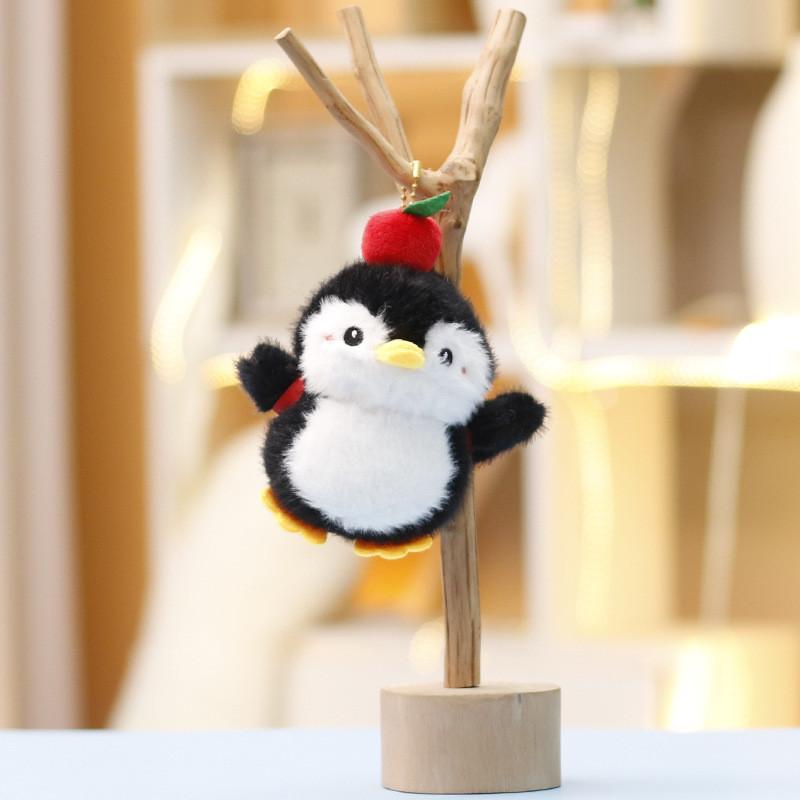 

Apple Pineapple Grape Penguin Plush Toy Keychain With Soft Short Plush For Girls Gift And Bag Decor Apple