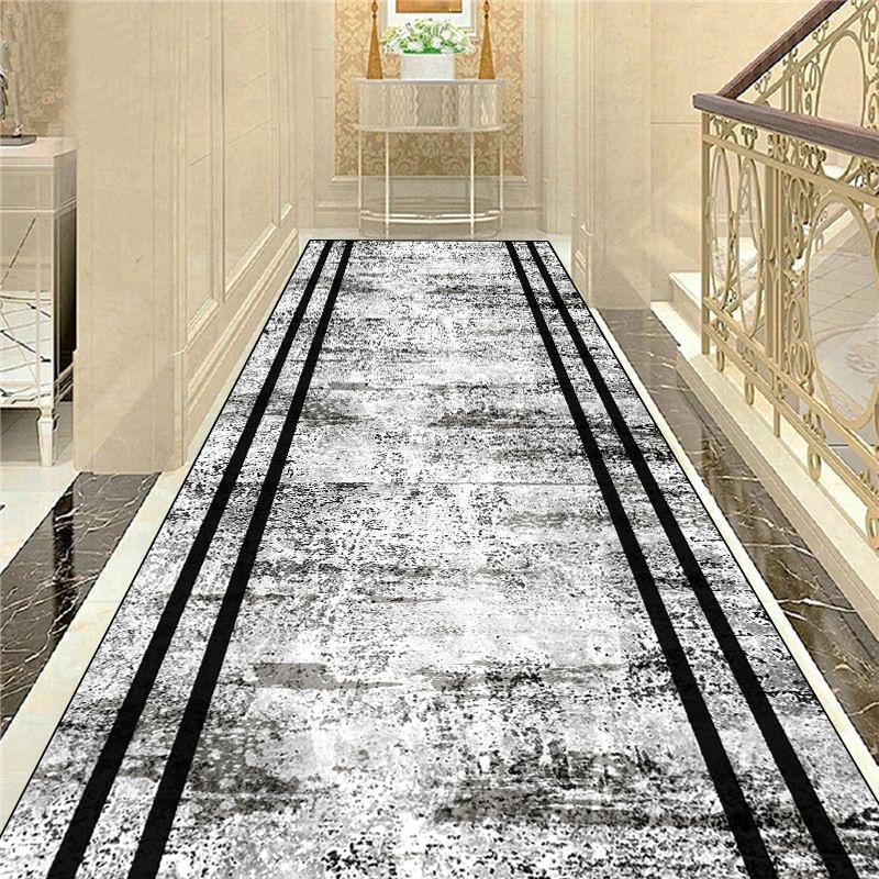 Luxury Gold Hall Corridor Carpet Non-slip Washable Runner Carpets Stairway Hallway Stairs Home Decor Rug Customizable Aisle Rug