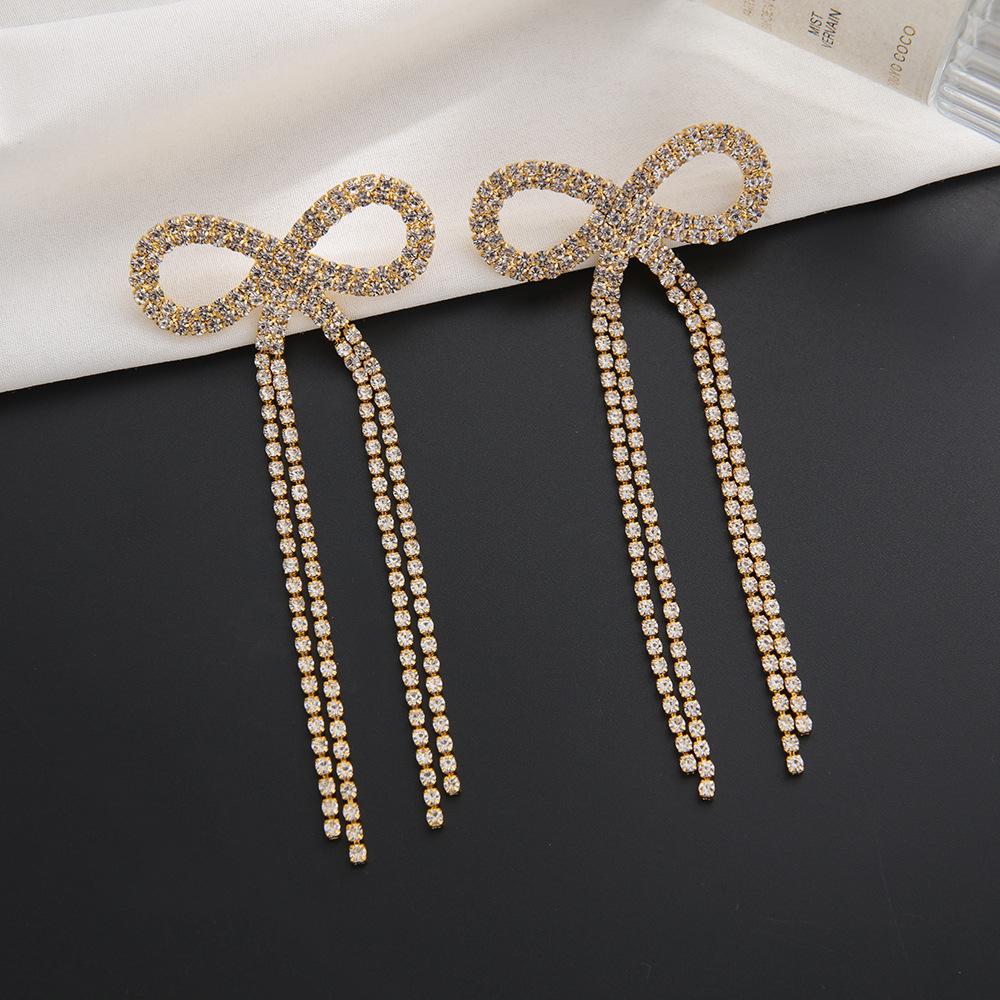 Trendy Tassel Earrings Elegant Stud Earrings Bridal Stage Performance