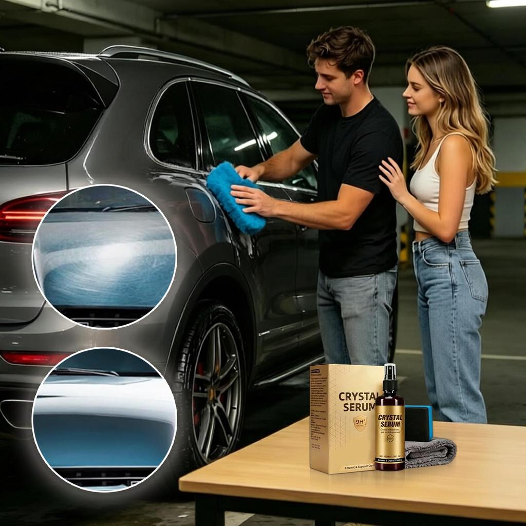 100ml Car Ceramic Coating Detailing Agent Car Ceramic Coating Spray with Sponge and Cloth for Automotive Truck SUV Garage